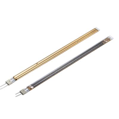 Κίνα Twin Tube Medium Wave Golden Carbon Fiber Infrared Lamp 4000W προς πώληση