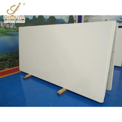 China Modern High Quality Slab Artificial Super White Quartz Stone For Countertops Bathroom Sink Table Top for sale