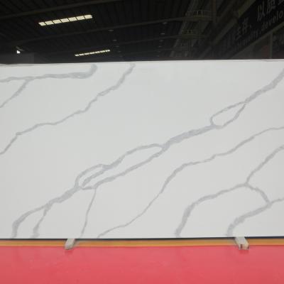 China Newest Factory Modern Artificial Quartz Bookmatched Stone Slab For Table Tops Kitchen Worktops for sale