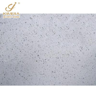 China Modern Wholesale Polished White Quartz Slabs Kitchen Countertops Stone Bathroom Vanity Top for sale