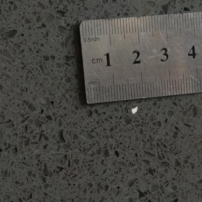 China Modern Sparkle Gray Quartz Engineered Stone For Countertop Bathroom Vanity Tops for sale