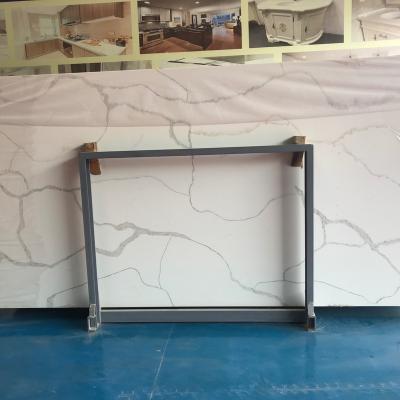 China Non-radiation artificial marble vein quartz for kitchen top for sale