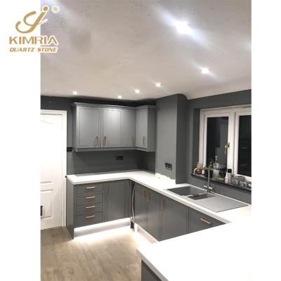 China Modern Concise Style Vanity Tops Countertop Pure White Raw Quartz Stone Natural White Quartz Stone for sale