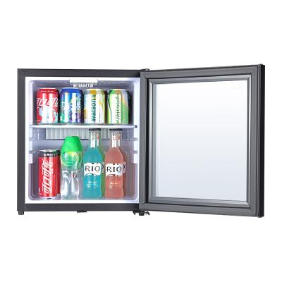 China 25L Absorption Silence Hotel Mini Bar Refrigerator Hotel XC-25BG Small Glass Door Mini Refrigerator for sale