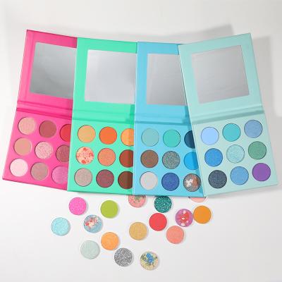 China OCHAIN Bestselling New Vegan Makeup Luxury Nude Private Label Diy Eyeshadow Palette Waterproof Colorful Pigmented Custom Eyeshadow for sale
