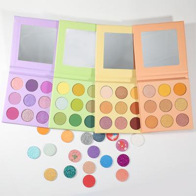 China OCHAIN Waterproof Private Label Makeup Cardboard Eyeshadow Palette Custom Wholesale Pick Your Own Colors Eyeshadow for sale