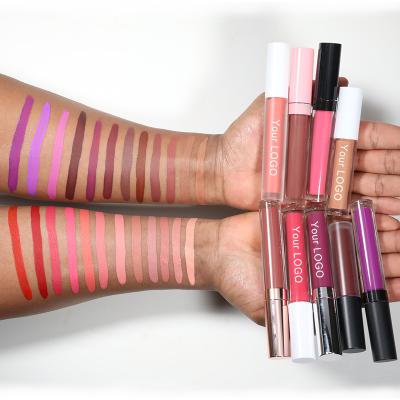China OCHAIN Sunscreen Make Your Own Logo Stick Pigmented Nude Vegan Custom Long Wearing Lipstick Waterproof Private Label Matte Liquid Lipstick for sale