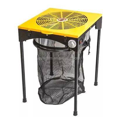 China 18inch 3 Speed Anti-Slip Electric Table Hydroponic Bud Trimmer Trim Reaper Sheet with 6 Extra Blades for sale