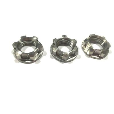 China M18x1.5 Low Density Titanium Rear Wheel Axle Sprocket Nut Ti 6Al4V Hub Nut For Motorcycle for sale