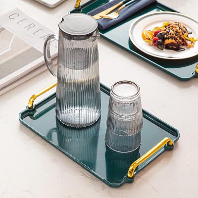 China Sustainable Multifunctional Snack Tray Plastic Food Tray Non-slip Tray for sale