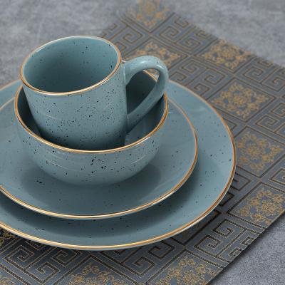 China Sustainable Hot Selling Tableware Dishes Plates Dinner Set Ceramic Plates Porcelain Dinnerware Sets for sale