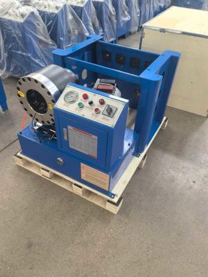 China 2 INCH Elektrische Blaue Farbe Automatische Schlauch-Swaging-Maschine Mit Rack Und Schnellwechsel Formwerkzeuge Portable Hydraulic Crimper Hochdruck zu verkaufen