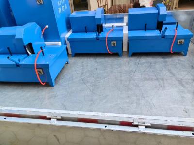 China 12v 2 inch Blauwe kleur Hydraulische slang snijmachine stofvrij Hoogdruk industriële snijmachine 3kw/slangsnipper Te koop