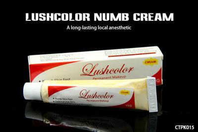Chine Crème crème/10G numbing anesthésique de tatouage d'OEM de Lushcolor pour le retrait de tatouage à vendre