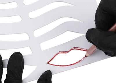 China Wegwerfaugenbrauen-Lippenschablone für PMU-Training und Microblading-Kurs zu verkaufen