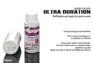 Chine Liquide anesthésique de maquillage de tatouage de douleur de tueur de durée permanente ultra pour des lèvres à vendre