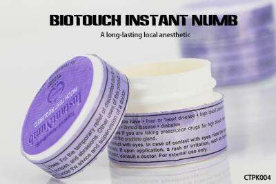 China Langlebige Biotouch-Augenblick-taube Tätowierungs-betäubende Creme 15g/Flasche zu verkaufen