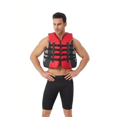 China CE ISO12402-5 Certified EN 2016/425 Oxford EPE Foam Kayaking Swimming Water Sports Life Jacket Life Vest Buoyancy for sale