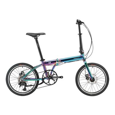 China Aluminum Alloy Factory Direct Sale Folding 8-Speed Outdoor Cassette Color Color Road Adult Ultra Light Bicycle for sale