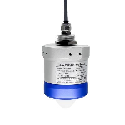 中国 80GHzレーダーレベルセンサ 高精度 インテリジェント周波数調節 LCDディスプレイレーダーレベル計 販売のため
