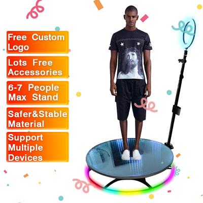 China Full-Metal or Solid Metal+Slow Motion Glass Auto Portable 360 Photo Booth 360 Video Booth with Free Ring Light Led Lights for sale