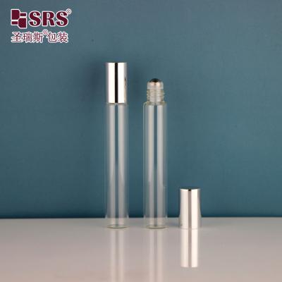 Κίνα 15 mm διάμετρος σωλήνα σωλήνα γυαλί 10 ml από ανοξείδωτο χάλυβα κυλίνδρους κυλίνδρους σε μπουκάλι με γυαλιστερό μεταλλικό αλουμινένιο καπάκι για αιθέρια έλαια κενό αρώματα συσκευασία προς πώληση