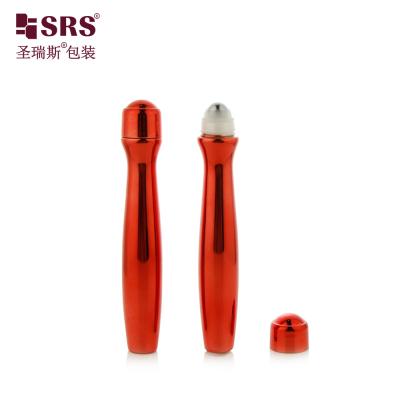 China SRS8447-15ML Glanzende metalen PETG-rol op flessen voor ooggel met therapeutische massagefunctie in cosmetische verpakkingen Te koop