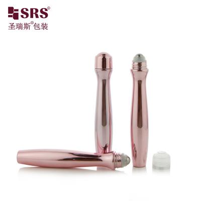 China SRS8447-15ML Stralende metalen PETG-rol op flessen voor ooggel Innovatieve massage Geïntegreerde cosmetische verpakking Te koop