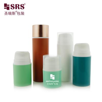 China PA609 Snap On Type Pump PP PCR Recycled Material Airless Lotion Flasje Verpakking Aanpassing voor huidverzorgingsserumreiniger Te koop