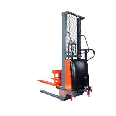 China Construction works 1 Ton Semi-electric Stacker Forklift With Fixed Legs for sale