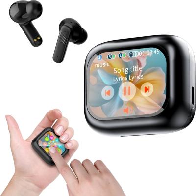 China Touch Screen 5.4 Headphones with 40H Playtime Deep Bass Stereo with Call ENC Noise Active Noise Cancelling Wireless Earbuds for sale