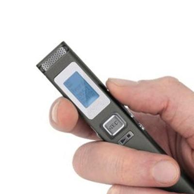 China Professionelle Fabrik Spion Vorlesung Taschen Digital zwei Mikrofone Sprachrecorder zu verkaufen