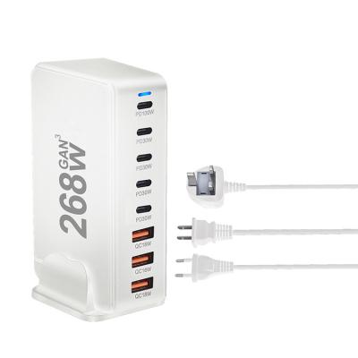 Κίνα XZH Brand New OnePlug 268W USB Type-C Fast Charging Travel Station 8-Port Pd Qc GaN φορτιστή για όλες τις συσκευές σας προς πώληση