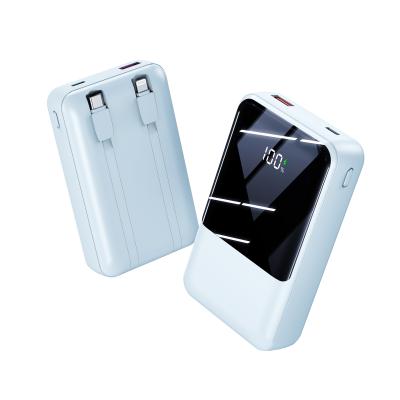 Κίνα 2024 Ζεστή πώληση 20000mAh 35W Super Fast Charging Power Banks με LED οθόνη Ενσωματωμένη σε διπλή καλωδιακή Power Bank προς πώληση