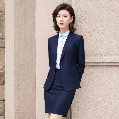China Anti-wrinkle Buttercup Pieces Professional Summer Business Suits Two Crossed Solid Garment Men Woman for sale