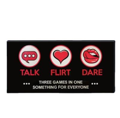 China Amazon 3sets Multiplater English Paper Poker Cards Sexy Game Props Love Adventure Couples Talk Flirt Challenge Sex Game Board Game for sale