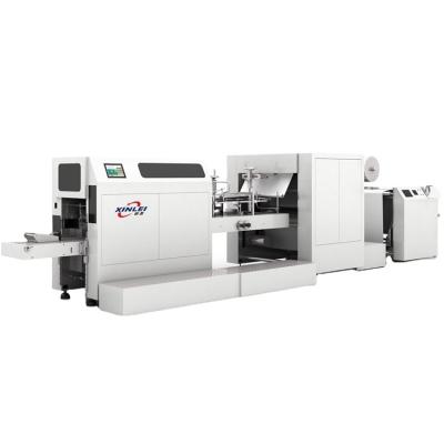 China High Speed Recycled Hotels Square Bottom Paper Bag Making Machine Price , Full Automatic Kraft Paper Bag Machine Cost for sale