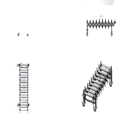 China Heat Resistant Guide Wheel Stainless Steel High Speed Trolley Loading Flexible Conveyor for sale