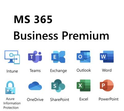 China MS 365 Business Premium 35 User Yearly Subscription With Teams for sale