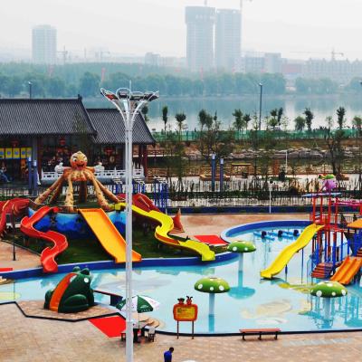 China Fiberglass Children Water Slide for a water park Blue / Yellow / customized for Kids Water Park for sale