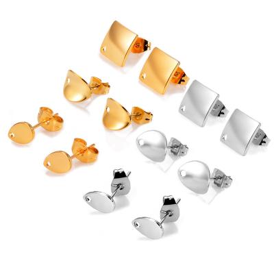 China DIY Necklace Pendants Jewelry Amazon Stainless Steel Studs Earring Posts Earrings Accessories For Jewelry Making for sale