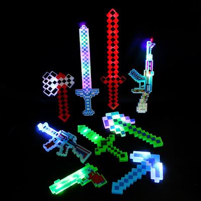 China Cyber Light Hot Sale World Oriented Party LED Light Up Toy Sound Light Saber Party Games LED Pixel Sword for sale
