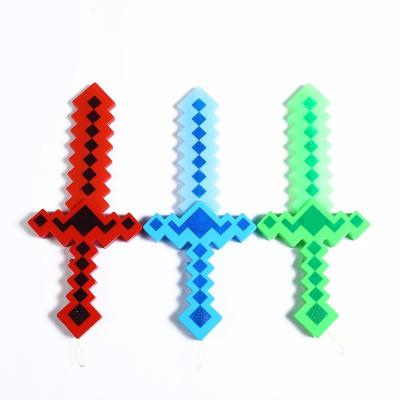 China Cyber Light Hot Sale World Oriented Party LED Light Up Toy Sound Light Saber Party Games LED Pixel Sword for sale