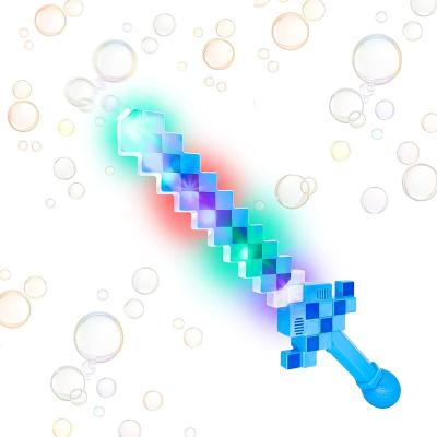 China 5 Colors Light Cyber World Oriented Party LED Light Up Toy Sound Light Automatic Bubble Toys Saber Party Games LED Pixel Sword for sale