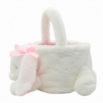 China Wholesale Custom Viable Factory Pattern Plush Easter Basket for sale