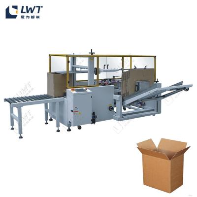 China Fully Automatic Random Open Folding Box Case Former Erecting Machine Vertical Carton Erector for sale