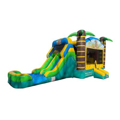 China Inflatable Bounce House Moonwalk Moonwalk Tree Slide Rental Castillo Coconut Party PVC Inflatable Jumping Combo for sale