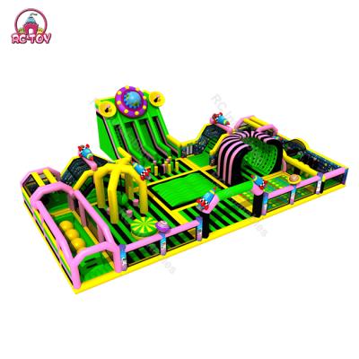 China Large Kids Party Theme Park Toddler Inflatable Adults Playground Rental Inflatable Amusement Park for sale