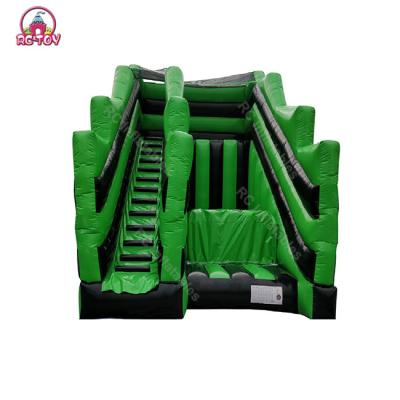 China Outdoor Party Rental Adults Climbing Inflatable Inflatable Jumping Sport Games Slide Airbag Juegos Cliff Jumping For Kids for sale