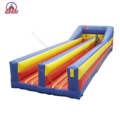 China Inflatable Bungee Run Carnival Bungee Race Challenge Party Sport Games Inflatable Lane Running Inflatable Double Juegos Rental For Kids for sale